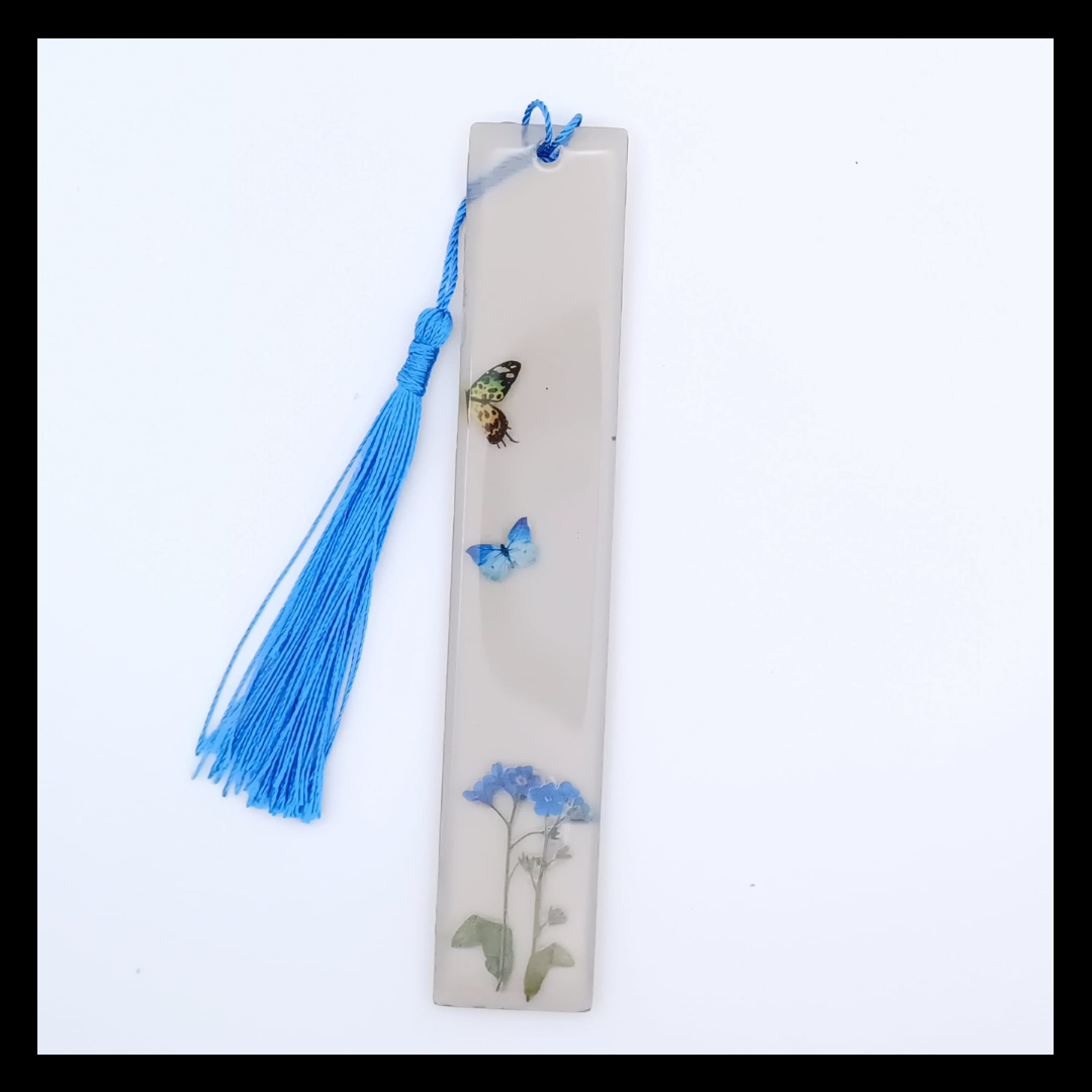Marca páginas floral