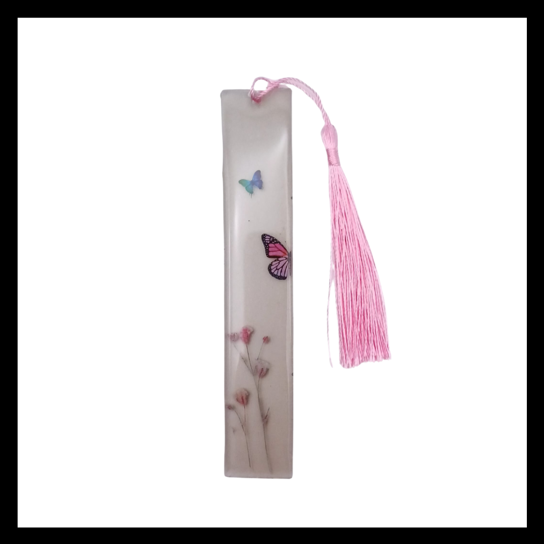 Marca páginas floral