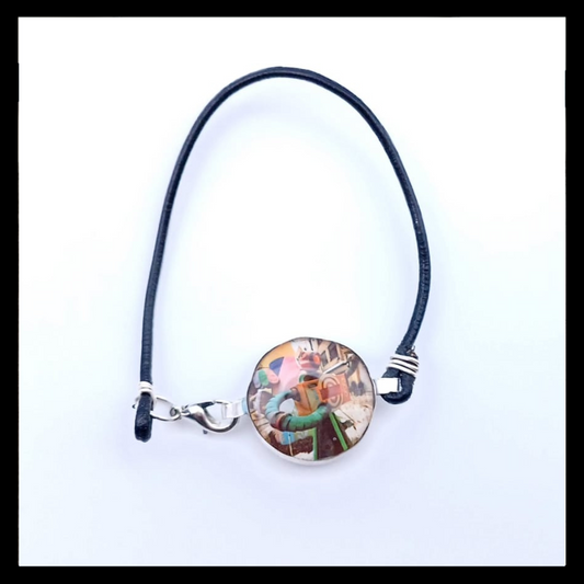 Pulsera fallera de plata personalizada con foto y cenizas – Comprar pulsera fallera