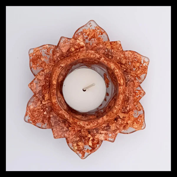 Portavelas flor de loto