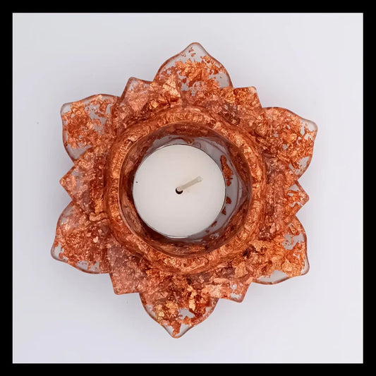 Portavelas flor de loto