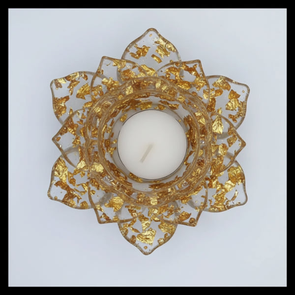 Portavelas flor de loto